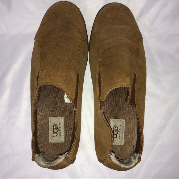 Ugg Mens Suede Leather Loafer Bracken Sneakers 11M